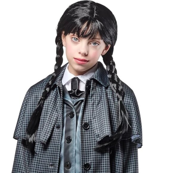 Wednesday Addams Costume Coat for Kids, Girl's Large - Picture 3 of 9